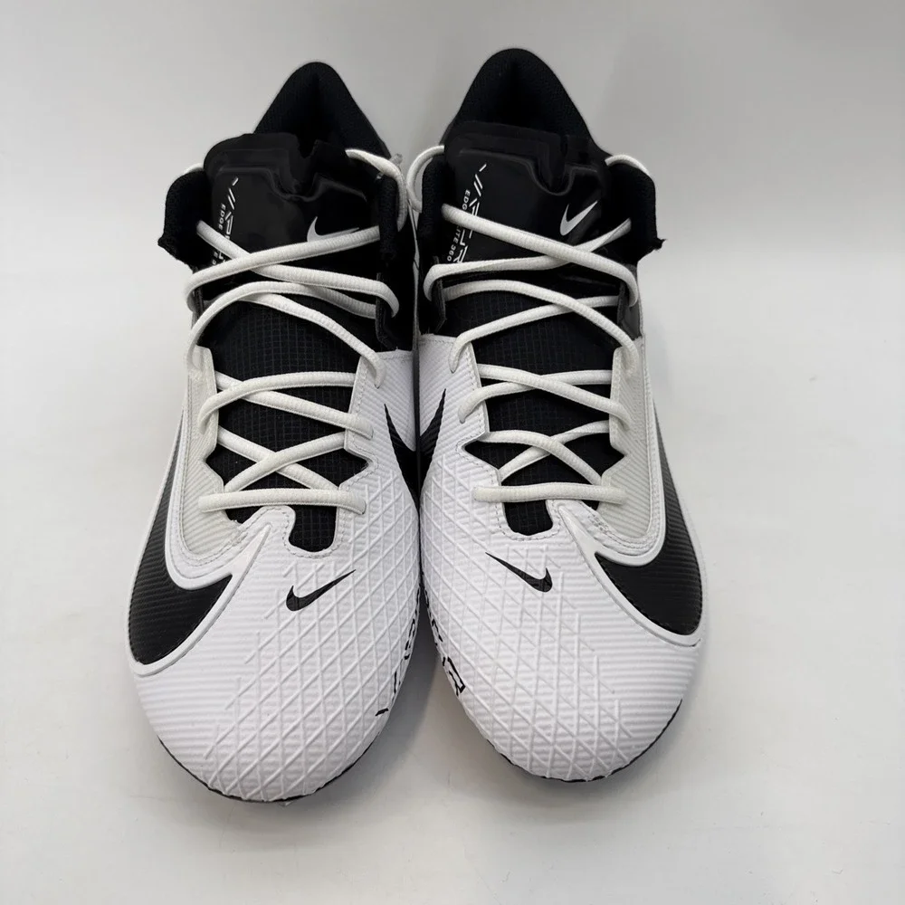 Size 15 Nike Vapor‎ Edge Elite 360 2 Football Cleats White/Black FD5713-004 New